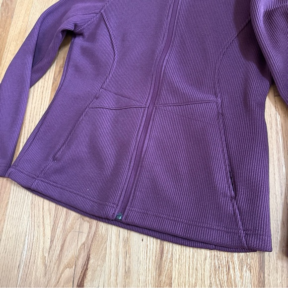 SPYDER Cable Knit Women's Maroon Sweater Jacket Full Zip, Size Medium - Picture 5 of 10